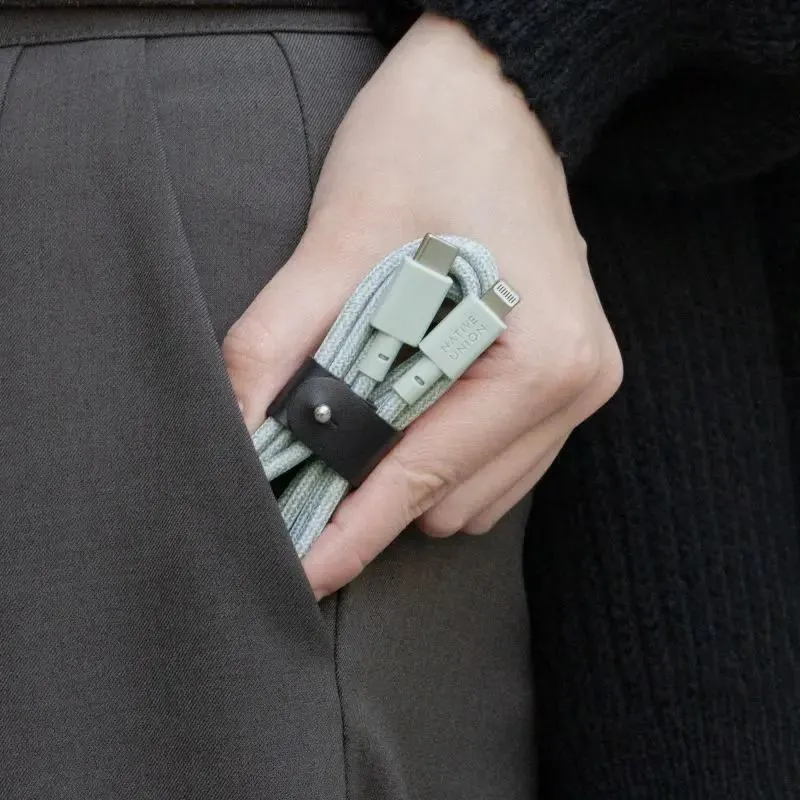 BELT-C-GRN-2-NP BELT CABLE TYPE-C, кабель зарядный USB-C/USB-C,  60W, длина 1,2 м., цвет: зелёный